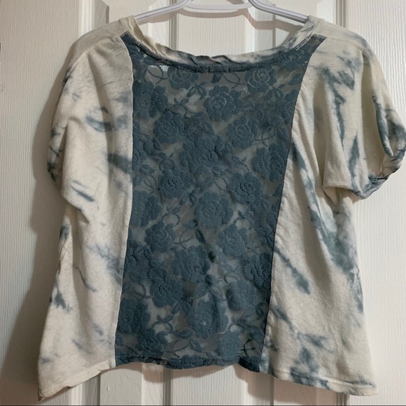 3 for $15 Forever 21 Teal Marble Pattern Crop Top - Picture 6 of 10